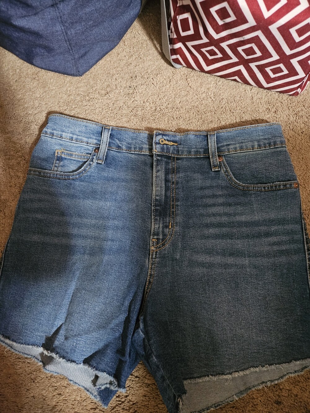 Signature By Levi Strauss & Co Womens Denim Heritage High Rise Shorts Sz 8 Blue